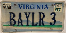 Vanity BAYLOR UNIVERSITY license plate Waco Bears Bruiser Marigold Judge Lady TX picture