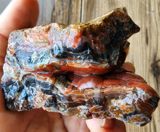 6.8 oz (195 gr) AAA Agate Nodule Rough, Banded Botryoidal Agate, Premium Agate picture