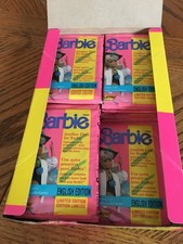 1991 Mattel Barbie Trading Cards 31x Wax Packs Box BaseSet Canada LimitedEdition picture