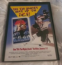 D3 The Mighty Ducks Disney Movie Print Ad 1997 Framed 8.5x11  picture