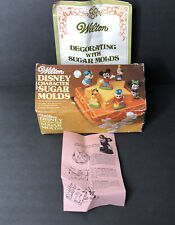 Wilton Walt Disney Sugar Molds 6 Piece with Box and Directions Vintage picture