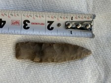 Authentic Central Texas Paleo Angostura Dart Point - 3.5” Edwards Chert Flint picture