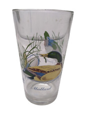 Vintage DUCK Drinking Glass / Tumbler - Mallard / Wood Duck / Canvasback picture