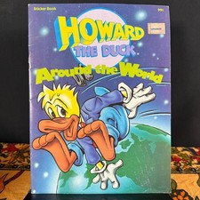 Howard the Duck Around the World Unused Sticker Book 1986 Marvel Books picture