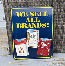 Metal Advertising Sign Vintage Chesterfield, L&M, Lark picture