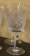 Waterford crystal vintage 1979 . Set of 8 cut crystal goblets never used picture