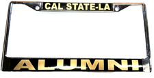 CAL STATE-LA/ALUMNI-College License Plate Frame, Polished Chrome- picture