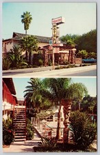 Santa Barbara California CA Polynesian Motel W Montecito St Postcard 1975 picture