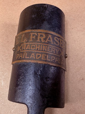 Antique - E. L. Fraser Machinery Philadelphia Brass Plaque Sign Cover -Milling? picture