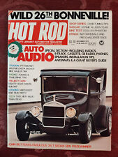 Rare HOT ROD Car Magazine December 1974 AUTO AUDIO 26 Model T Ford picture