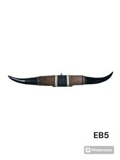 MEDIUM POLISHED MOUNTED HORNS , WITH HANGER , ONE PIECE, TAXIDERMY , 25.5