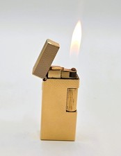 VINTAGE DUNHILL ROLLAGAS 18K GOLD-PLATED SWISS-MADE GAS LIGHTER picture