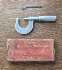 Starrett No. 230-F Outside Micrometer 0-1