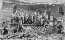 J78/ Dighton Michigan RPPC Postcard c1910 Engine Explosion Disaster 140 picture
