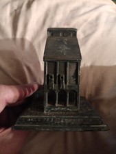 Vtg 1920s Ogle Construction Co Chicago Metal Coaling Tower Paperweight Banthrico picture