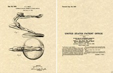 1935 36 BUICK 96S HOOD ORNAMENT Patent Art Print READY TO FRAME sport picture