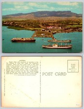 Lautoka Fiji Islands Harbor Sugar Ships Stinsons Curteichcolor Vintage Postcard picture