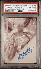 Dee Bradley Baker Auto Star Wars Masterwork Captain Rex Printing Plate PSA 10 picture
