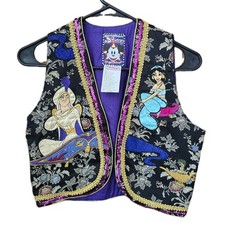 RARE & EXCELLENT☆ Vintage 90s Disney By Jou Jou Jasmine Aladdin Vest Kids Small picture
