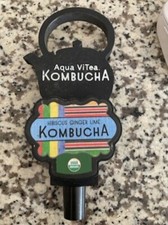 Aqua Vitea Kombucha Tap Handle Hibiscus Ginger Lime Kettle Shaped picture