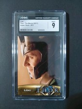 2011 Upper Deck Loki #72 Thor The Movie Card Tom Hiddleston CGC 9 picture