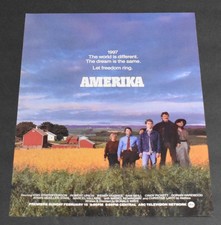 1987 Print Ad Amerika ABC TV Let Freedom Ring Different World Same Dream Art picture