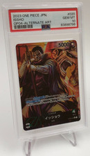 2023 ONE PIECE JAPAN Trading Card ISSHO #020 OP04 ALTERNATE ART PSA GEM MINT 10 picture