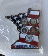 Paralyzed Veterans Of America *Minnesota State* Shaped Chapter Challenge Coin picture
