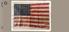 Vtg Stitched 48 Star American Flag 2x3 Bull Dog Bunting Dettras Flag Co. picture