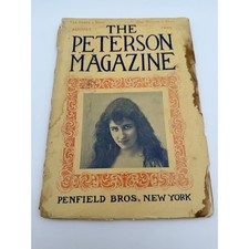 Antique The Peterson Magazine August 1895 Penfield Bros New York Victorian Paper picture