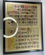 Vintage Marvel 1980's Comic Ad Wall Art Framed 11”x 14” Shirt designs & Patches picture
