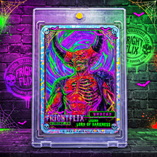 Fright Flix - Legend *UNDEAD* Holo Trading Card Fan Made Print *MINT* Signed picture