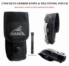 *1Pc. 2 POCKETS GERBER POUCH FIT FOR GERBER MP800, MP600, 06 AUTO, MAGNUM KNIFE* picture