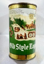 Heileman's Old Style GRAPHIC La Crosse Wisconsin Flat Top Beer Can #1 picture