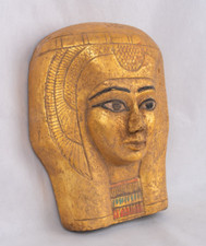 PHARAONIC HANDMADE ANCIENT EGYPTIAN BEAUTIFUL QUEEN NEFERTARI Tomb Mask (BD) picture