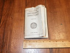 1918-1919 UNIVERSITY of NEBRASKA Directory; Lincoln, Nebraska picture