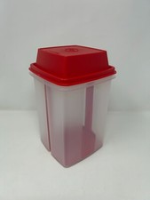 Tupperware 8 cup Pick A Deli Pickle Pepper Keeper Red color New picture