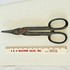 VTG Metal Heavy Duty Dropped Forged Steel Sheet Tin Cutting Scissors 12.5/ 13”L picture