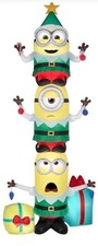 15 FT COLOSSAL STACKED MINIONS WITH ORNAMENTS AIRBLOWN LIGHTED YARD INFLATABLE picture