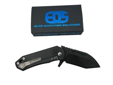 EOS Orca-S Frame Lock Knife Black Titanium (3