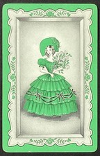 Pretty Lady Vintage Single Swap Playing Card picture
