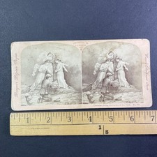Christian Losing Burden at Cross Stereoview F.G. Weller 1877 Bunyan's Pilgrim's picture