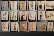 Alberto Vargas pinup girls framed - collection of 26 picture