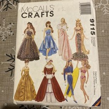 LOT - Vintage Barbie Doll Clothes Sewing Patterns - McCall's 1990’s  picture