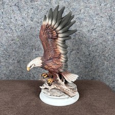 VINTAGE Bald Eagle Homco Masterpiece Porcelain Figurine Home Interiors 11.5