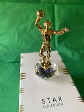 Basketball player figurine, gold plated with Swarovski ®️Cut Crystal picture