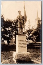 RPPC Douglas Massachusetts Unknown Union Solider Monument Real Photo c.1910-24 picture