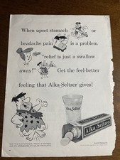 Fred Flintstone for Alka-Seltzer 1962 Print Ad picture