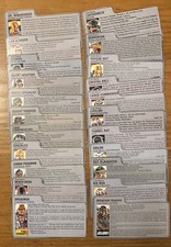 G.I. Joe Character File Cards, Vintage, 1980’s picture