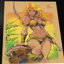 Shanna the She-Devil Art Print Signed 8.5x11 | Art by Keyeske picture